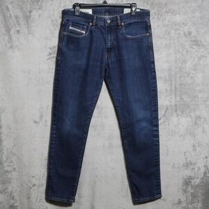 Diesel D-STRUKT Jeans Mens 32x29 Blue Slim Tapered Denim Pants Made In Italy